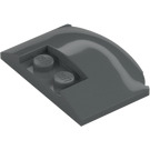 LEGO Dark Stone Gray Wedge 3 x 4 x 0.7 with Recess (93604)