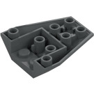 LEGO Dark Stone Gray Wedge 4 x 4 Triple Inverted with Reinforced Studs (13349)