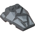 LEGO Dark Stone Gray Wedge 4 x 4 with Jagged Angles with Gray Facets (28625 / 52891)