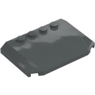 LEGO Dark Stone Gray Wedge 4 x 6 Curved (52031)