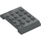 LEGO Mörk Stengrå Kil 4 x 6 x 0.7 Dubbel (32739)