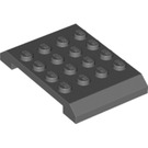 LEGO Dark Stone Gray Wedge 4 x 6 x 0.7 Double (32739)