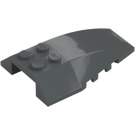 LEGO Dark Stone Gray Wedge 6 x 4 Triple Curved (43712)