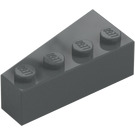 LEGO Dark Stone Gray Wedge Brick 2 x 4 Right (41767)