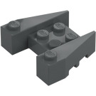 LEGO Dark Stone Gray Wedge Brick 3 x 4 with Stud Notches (50373)