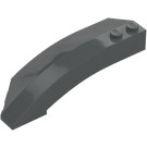 LEGO Dark Stone Gray Wedge Curved 3 x 8 x 2 Right (41749 / 42019)