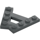 LEGO Tmavě kamenná šedá Klín Deska 1 x 4 A-Rám (45°) (15706)