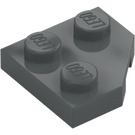 LEGO Ciemny kamienny szary Klin Talerz 2 x 2 Cut Narożnik (26601)