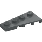 LEGO Dunkles Steingrau Keil Platte 2 x 4 Flügel Links (41770)