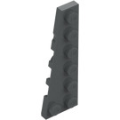 LEGO Grigio pietra scuro Cuneo Piastra 2 x 6 Sinistra (78443)