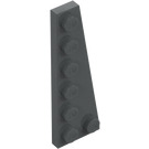 LEGO Dark Stone Gray Wedge Plate 2 x 6 Right (78444)