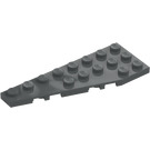 LEGO Grigio pietra scuro Cuneo Piastra 3 x 8 Ala Sinistra (50305)