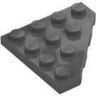 LEGO Dark Stone Gray Wedge Plate 4 x 4 Corner (30503)