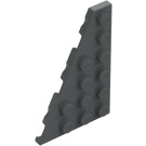 LEGO Dark Stone Gray Wedge Plate 4 x 6 Wing Left (48208)