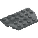 LEGO Dark Stone Gray Wedge Plate 4 x 6 without Corners (32059 / 88165)