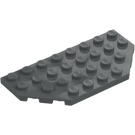 LEGO Tmavě kamenná šedá Klín Deska 4 x 8 s Rohy (68297)