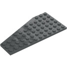 LEGO Grigio pietra scuro Cuneo Piastra 6 x 12 Ala Destra (30356)