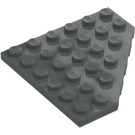 LEGO Donker steengrijs Wig Plaat 6 x 6 Hoek (6106)