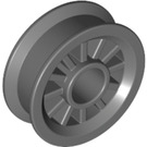 LEGO Dark Stone Gray Wheel Centre Spoked Small (30155)