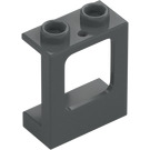 LEGO Dark Stone Gray Window Frame 1 x 2 x 2 with 1 Hole in Bottom (60032)