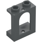 LEGO Dark Stone Gray Window Frame 1 x 2 x 2 with Arched Opening (90195)