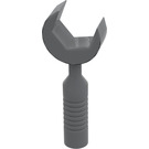 LEGO Dark Stone Gray Wrench with Open End 6 Rib Handle