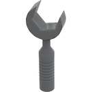 LEGO Dark Stone Gray Wrench with Open End with 6 Rib Handle