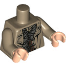LEGO Dunkel Beige Alastor 'Mad-Eye' Moody Minifig Torso (973 / 88585)