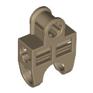 LEGO Dark Tan Ball Connector with Perpendicular Axleholes and Vents and Side Slots (32174)