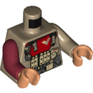 LEGO Dunkel Beige Baze Malbus Minifig Torso (973 / 76382)
