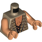 LEGO Mørkebrun Beorn Minifig Torso (973 / 76382)