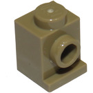 LEGO Dark Tan Brick 1 x 1 with Headlight (4070 / 30069)