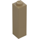 LEGO Dark Tan Brick 1 x 1 x 3 (14716)