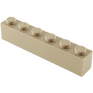 LEGO Dunkel Beige Backstein 1 x 6 (3009 / 30611)