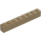 LEGO Dunkel Beige Stein 1 x 8 (3008)