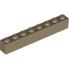 LEGO Dunkel Beige Backstein 1 x 8 (3008)