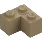 LEGO Dunkel Beige Stein 2 x 2 Ecke (2357)