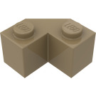 LEGO Dark Tan Brick 2 x 2 Facet (87620)