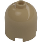 LEGO Dark Tan Brick 2 x 2 x 1.7 Round Cylinder with Dome Top (26451 / 30151)