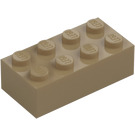 LEGO Dark Tan Brick 2 x 4 (3001 / 3556)