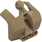 LEGO Beige scuro Petto Piastra con Neck Giunto sferico (24124)