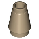 LEGO Dark Tan Cone 1 x 1 with Top Groove (28701 / 59900)