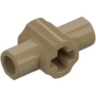 LEGO Donker zandbruin Kruis Connector met Gaten en As Holders (24122 / 49133)