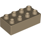 LEGO Donker Zandbruin Duplo Steen 2 x 4 (3011 / 31459)