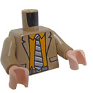 LEGO Dunkel Beige Dwight Schrute Minifig Torso (973 / 76382)