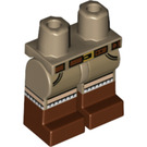 LEGO Mørk beige Ellie Sattler Minifigur Hofter og ben (3815 / 38769)