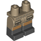 LEGO Donker Zandbruin Erin Gilbert Minifigure Heupen en benen (3815 / 28224)