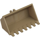 LEGO Dark Tan Excavator Bucket 3 x 6 with Click Hinge 2-Finger (21709 / 30394)