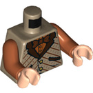 LEGO Beige scuro Florean Fortescue Minifigure Busto (973 / 76382)