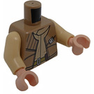 LEGO Tmavě žlutohnědá General Airen Cracken Minifigurka Trup (973 / 76382)